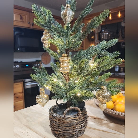 Glass, vintage inspired, ornament set, 9 pieces - Picture 3 of 4